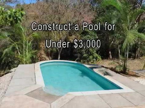 Dig Your Own Pool, Diy Concrete Pool How To Build, Diy Soaking Pool, Diy Shallow Pool, Homemade Swimming Pools Diy, Pool With Deck Attached To House, Diy Small Pool Ideas On A Budget, Cinderblock Pool Diy, Small Underground Pool