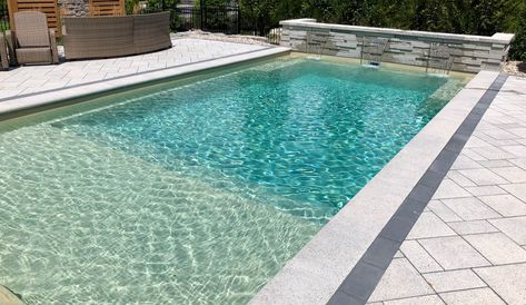 Sand Color Pool Liner, Sand Pool, Pool Sand, Dreams Spa, Fiberglass Pool, Swimming Pool Construction, Leisure Pools, Fiberglass Swimming Pools, Pool Liner