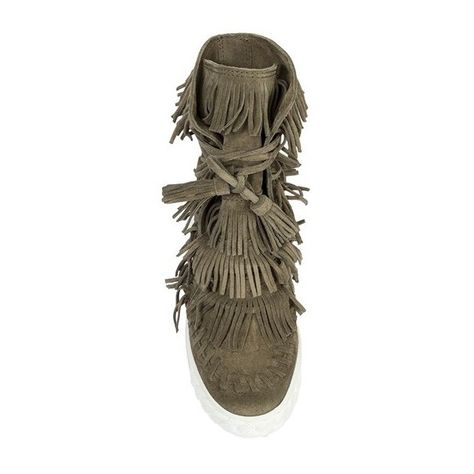 Casadei Suede Fringed Sneakers ($766) ❤ liked on Polyvore featuring shoes, sneakers, high heel wedge sneakers, lace up high heel shoes, rubber sole shoes, lacing sneakers and laced sneakers Fringe Sneakers, Lace Up High Heels, High Heel Wedges, Suede Fringe, Heels & Wedges, Lacing Sneakers, Wedge Sneakers, Sole Shoes, Heel Shoes