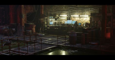 ArtStation - Secret Hideout Villain Hideout, Gang Hideout Concept Art, Secret Hideout, Secret Hideout Concept Art, Anime Hideout Background, Bandit Hideout Map, Cultist Hideout Map, Drawing Competition, Post Apocalyptic