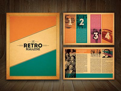 The retro mgz   retro magazine design Retro Magazine Design Layout, Portfolio Retro Design, Magazine Header Design, Retro Brochure Design, Retro Yearbook Ideas, Retro Layout Design, Retro Magazine Design, Retro Magazine Layout, Retro Yearbook Theme