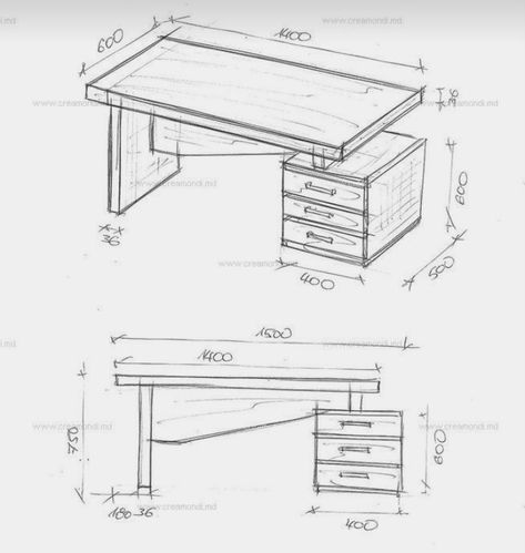 Small Office Design Interior, Office Desk Designs, Drawing Furniture, Detail Drawing, Study Table Designs, Small Office Design, Furniture Design Sketches, Office Table Design, Office Interior Design Modern