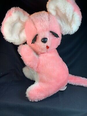 Find many great new & used options and get the best deals for Vintage Ganz Bros PINK MOUSE Plush 13" Sleeping Eyes Carnival Prize at the best online prices at eBay! Free shipping for many products! Vintage Plushies, Vintage Stuffed Animals, Big Stuffed Animal, Pink Mouse, Carnival Prizes, Mouse Plush, Handmade Plushies, Fairy Artwork, Vintage Kitsch