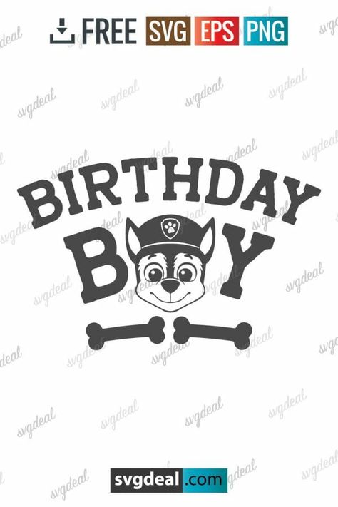 Paw Patrol Svg Files Free, Paw Patrol Svg, Paw Patrol Birthday Shirt, Paw Patrol Shirt, Paw Patrol Cake, Paw Patrol Birthday Party, Birthday Clipart, Paw Patrol Party, Cricut Joy