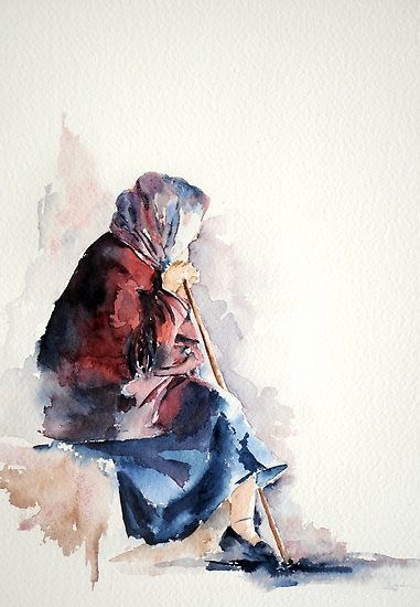 Watercolour Inspiration, Painting Subjects, Painting People, 수채화 그림, Watercolor Landscape Paintings, Watercolor Sketch, Watercolor Inspiration, Watercolor Portraits, Watercolor Landscape