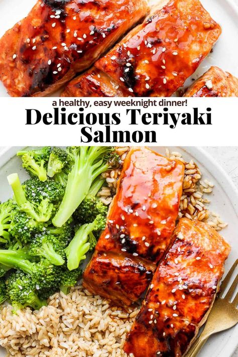 Tilapia Teriyaki Recipes, Simple Salmon Dinner Recipes, Teriyaki Talipia, Teriyaki Salmon Stovetop, Family Friendly Salmon Recipes, Black Beans And Salmon, Easy Salmon Teriyaki Recipe, Spicy Teriyaki Salmon, Teriyaki Tilapia Recipes