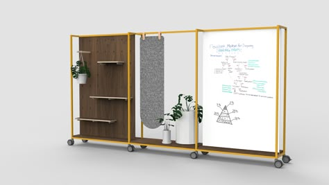 Wall On Wheels, Divider Wall On Wheels, Molo Wall Room Dividers, Moveable Walls Room Dividers Wheels, Partition Movable, Moveable Wall, Panel Divider, Ikea Design, Acoustic Design