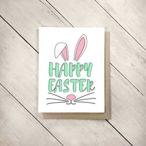 Handmade Easter Basket, Diy Easter Cards, Easter Drawings, Easter Cards Handmade, Happy Easter Card, Easter Basket Fillers, Happy Easter Bunny, Easter Greeting Cards, Easter Gift Baskets