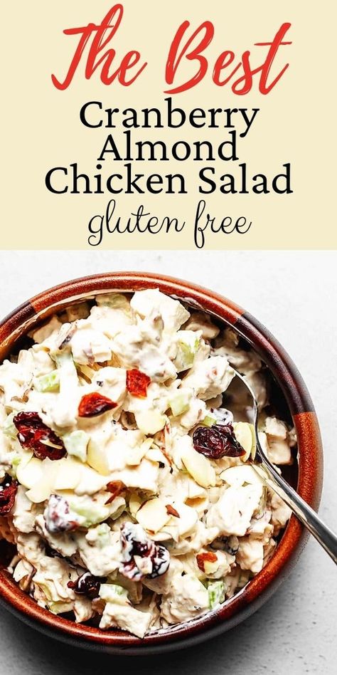 Salad With Cranberries And Almonds, Pecan Chicken Salad Recipe, Chicken Salad With Cranberries, Craisins Recipes, Cranberry Almond Chicken Salad, Almond Chicken Salad, Salad With Cranberries, Cranberry Chicken Salad, Pecan Chicken Salads