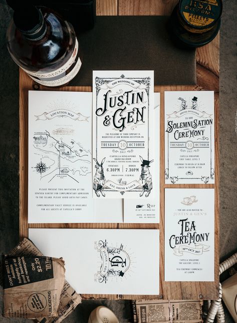 Modern Victorian Wedding, Victorian Inspired Wedding, Victorian Wedding Invitations, Haunted Wedding, Invitation Design Inspiration, Hendrick's Gin, Design Wedding Invitation, Gothic Wedding Invitations, Retro Wedding Invitations