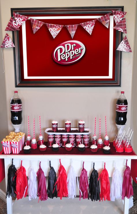 Dr Pepper Party - The Lily Sage Dr Pepper Party, Dr Pepper Birthday, Dr Pepper Cake, Funny Wine Labels, Turtle Birthday Parties, Prince Birthday Party, Ninja Turtles Birthday Party, Individual Cakes, Turtle Birthday