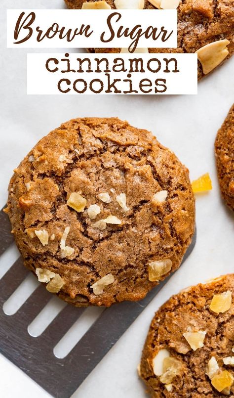 Crystallized Pineapple, Brown Sugar Cinnamon Cookies, Sugar Cinnamon Cookies, Plantain Flour, Tropical Cookies, Cookies Fruit, Spiced Cookies, Dessert Inspiration, Pantry Recipes