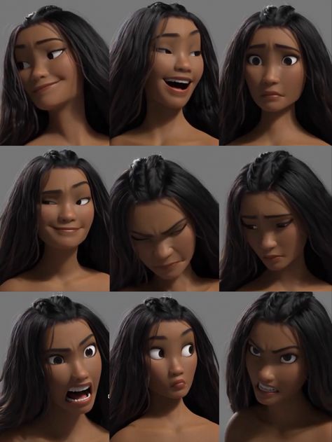 Disney Face Reference, Facial Expressions Drawing Realistic, Emotion Reference Drawing, Dynamic Expressions Reference, Facial Expression Drawing Reference, Cocky Face Expression, Disney Pose Reference, Characters Reference Sheet, Character Expressions Sheet