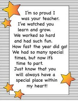 Message From Teacher To Student, Letter From Teacher To Student, Parent Letters From Teachers, Preschool Graduation Poems, Student Gifts From Teacher, Farewell Poems, Gifts From Teacher, Teacher Message, Poems For Students