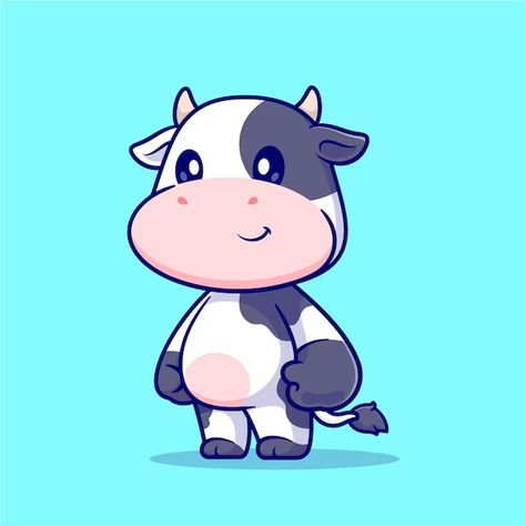 Catalyststuff | Freepik Cow Mascot, Nature Icon, Animal Doodles, Vector Icons Illustration, Cute Cow, Animal Nature, Designer Logo, Favorite Animal, Logo Designer