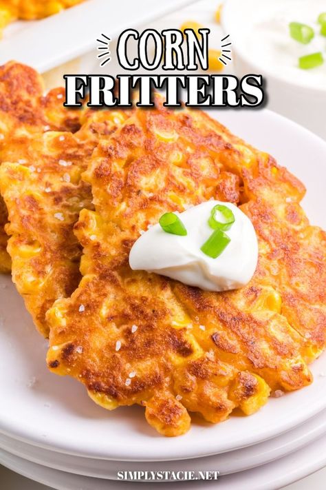 Corn Fritters Whip up these easy, made-from-scratch Corn Fritters using frozen corn for a quick and delicious Southern appetizer or side dish. They fry up to be the best crispy, golden brown delights, offering a taste of home in every bite. Corn Fritters Recipe, Southern Appetizers, Corn Fritter Recipes, Southern Side Dishes, Classic Southern Recipes, Casserole Side Dishes, Fritters Recipe, Fried Corn, Corn Fritters