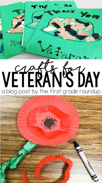 Find how to's for Veteran's Day crafts plus a FREEBIE! Kindergarten Veterans Day Activities, Veteran's Day Craft, Veterans Day Crafts For Kids Preschool, Crafts For Veterans, Veterans Day Preschool, Veterans Day Activities For Kids, Veterans Day Crafts For Kids, Veterans Day For Kids, Veterans Day Crafts