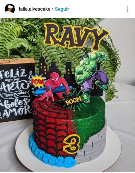 Hulk Spider Man Cake, Half Spiderman Half Hulk Cake, Spiderman And Hulk Birthday Cake, Spiderman Hulk Birthday Party, Spider Man And Hulk Cake, Spider Man And Hulk Birthday, Spiderman And Hulk Birthday Party, Hulk Spiderman Cake, Hulk And Spiderman Birthday Party