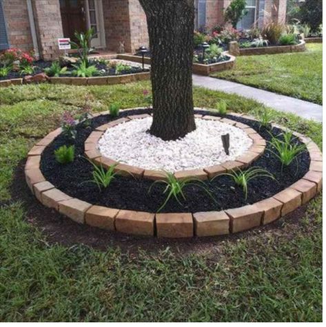 Front Lawn Landscaping, Landscaping Around Trees, Yard Garden Design, Front Garden Landscape, Small Front Yard Landscaping, Small Front Yard, Candyland Christmas, Front Yard Garden Design, Candy Land Christmas Decorations