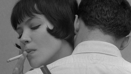 "Vivre sa vie", Jean-Luc Godard's most vivid and intimate collaboration with his wife and muse Anna Karina, the filmmaker begins what will become a career obsession with the relationship between prostitution and the cinema. Godard Aesthetic, Godard Movies, Photo Sombre, Francois Truffaut, French New Wave, French Movies, Anna Karina, Jean Luc Godard, French Cinema