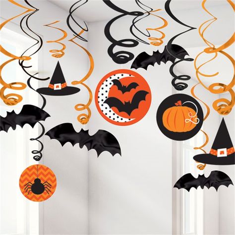 Moldes Halloween, Halloween Hanging Decorations, Dekorasi Halloween, Halloween Decorations For Kids, Halloween Fest, Halloween Arts And Crafts, Easy Halloween Decorations, Modern Halloween, Adornos Halloween