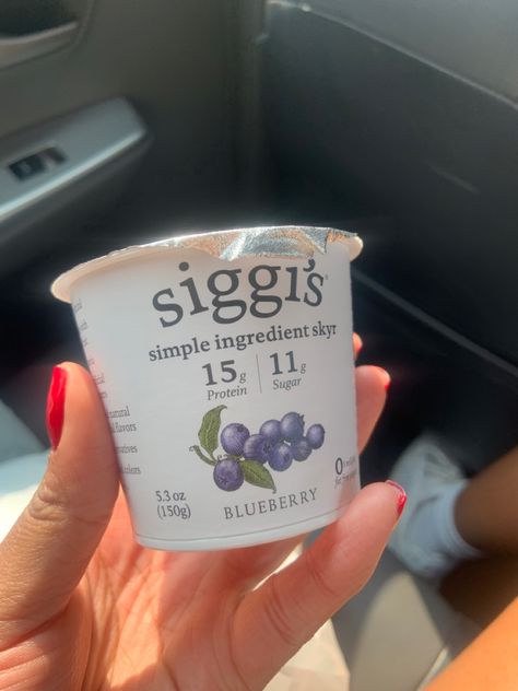 15 g of protein👀 #siggis #yogurt #protein Fridge Stock, Siggis Yogurt, High Protein Yogurt, Yogurt Protein, Yogurt Brands, Protein Yogurt, 120 Pounds, Perfume Scents, Body Skin Care Routine