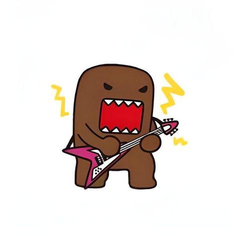 Domo Kun Drawing, Domo Aesthetic, Domo Icon, Domo Kun Pfp, Minimalist Pfp, Domo Pfp, Emo Icons, Domo Kun, Scene Kids