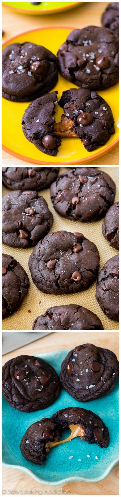 Cookies Stuffed, Sallys Baking, Dark Chocolate Cookies, Sally's Baking, Toll House, Best Cookie Recipes, Chocolate Craving, Köstliche Desserts, Cookie Exchange