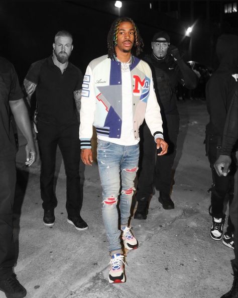 Ja Morant Drip, Ja Morant Outfit, Ja Morant Photoshoot, Aesthetic Ja Morant, Ja Morant Outfits 2022, Ja Morant Style, Classy Street Style, Drippy Outfit, Fit Ideas