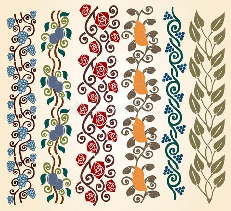 Art Nouveau Flowers Illustration, Motifs Art Nouveau, Art Nouveau Illustration, Art Nouveau Pattern, Art Nouveau Flowers, Flowers Illustration, Art Nouveau Design, Vector Flowers, Free Illustration