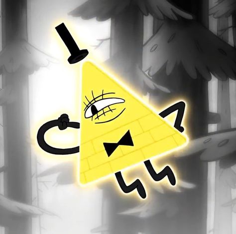 Bill Cypher, Yellow Triangle, Gravity Falls Bill Cipher, Desenhos Gravity Falls, Gravity Falls Bill, Cartoon Crazy, Do You Miss Me, Gravity Falls Art, The Boogeyman