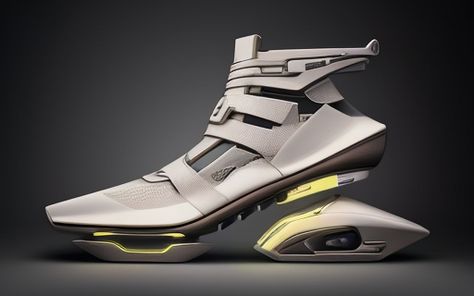 Nike Boots Mens, Futuristic Sneakers, Animation Blender, 3d Product Animation, Futuristic Shoes, Product Animation, Nike Boots, Creative Shoes, Futuristic Style