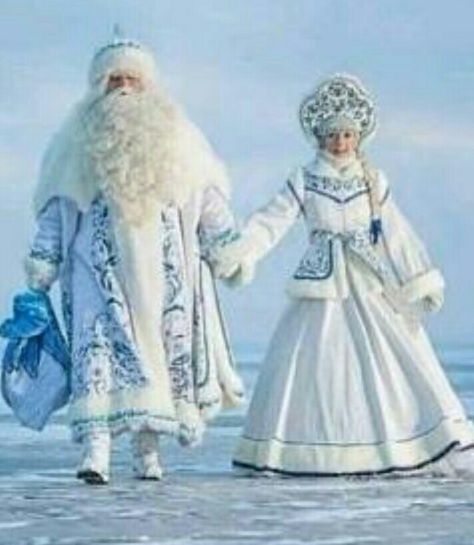 Costumes Around The World, Snow Maiden, Father Christmas, Fur Trim, The Snow, Shades Of Blue, Cinderella, Disney Princess, Disney Characters