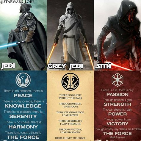 Grey Jedi all the way! Star Wars Trivia, Star Wars Logos, Star Wars Clones, Jedi Code, Grey Jedi, Star Wars Meme, Paranormal Books, Jedi Sith, Star Wars Quotes