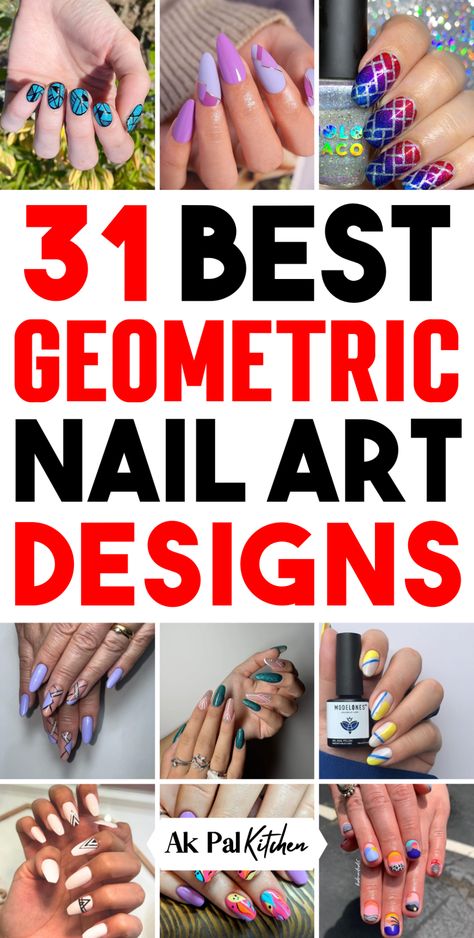 Geometric nail art is stylish and modern. Discover minimalist nail art with geometric patterns on nails, including triangle nail art and line nail designs. Try simple geometric nails or graphic nail art for a chic look. Explore negative space nails and color block nails for a contemporary manicure. Find geometric nail art ideas and create unique geometric nails at home. Embrace abstract nail art and nail art with shapes for a trendy geometric man Art With Shapes, Graphic Nail Art, Geometric Nail Art Designs, Triangle Nail Art, Line Nail Designs, Triangle Nails, Geometric Nails, Color Block Nails, French Tip Nail Art