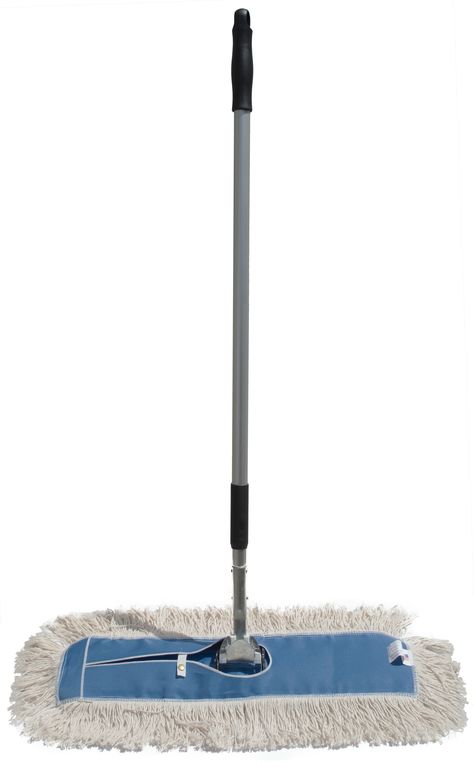 Nine Forty Industrial Strength Ultimate Cotton Dust Mop with Aluminum Quick Change Extension Handle and Frame - Hardwood Floor Broom (24" Wide X 5") Best Broom, Bathroom Towel Decor, Towel Decor, Residential Cleaning, Dust Mop, Mop Heads, Cleaners Homemade, Floor Care, Brooms