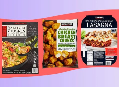 I Tried 7 Costco Frozen Meals & the Best Was Crunchy and a Bit Sweet Costco Frozen Meals, Costco Freezer, Lactose Free Cheese, Yakitori Chicken, Healthy Frozen Meals, Frozen Lasagna, Costco Meals, Beef Lasagna, Homemade Lasagna