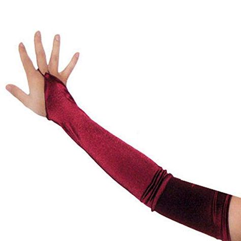 Amazon.com: SACAS Long Fingerless Satin Gloves in Burgundy One Size: Adult Exotic Apparel Accessories: Clothing Long Satin Gloves, Poison Ivy Halloween Costume, Orange Gloves, Long Fingerless Gloves, Satin Gloves, Gloves Long, Gloves Fingerless, Formal Evening Wear, Red Gloves