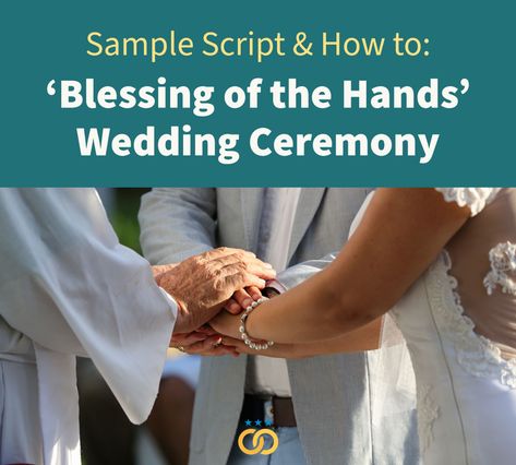 A simple, nonreligious hand blessing ceremony script. This blessing is easy to combine with another unity ritual, such as a handfasting or palm reading, to create a personalized and unique ceremony. This variation on a traditional 'Blessing of the Hands' reading includes mindfulness elements, advice for the future, and ends with a popular Irish wedding blessing. Blessing Of The Hands, Hand Fastening Ceremony, Irish Wedding Blessing, Ceremony Script, Blessing Ceremony, Wedding Ceremony Script, Wedding Blessing, Wedding Script, Wedding Hands