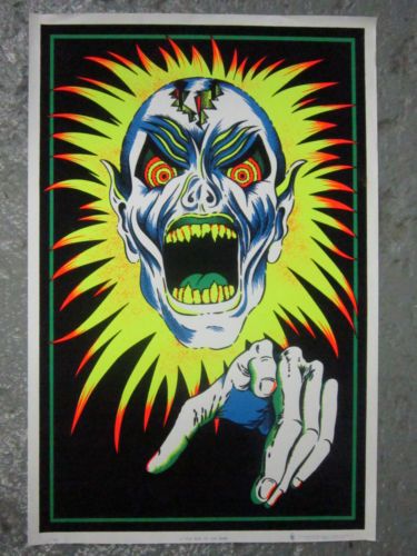 Vintage Black Light Poster, Blacklight Posters, Black Light Posters, Trill Art, Fantasy Witch, Vintage Concert Posters, Retro Horror, Pulp Art, Rock Design