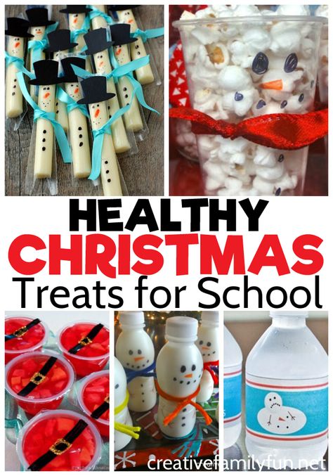 These fun and healthy Christmas treats for school are all made from store-bought treats and are perfect for classroom parties. #Christmas #classroom #school Christmas Treats For School, Holiday Party Snacks, Kids Christmas Treats, Treats For School, Healthy Christmas Snacks, Healthy Christmas Treats, Classroom Christmas Party, Christmas Party Snacks, Christmas Classroom Treats