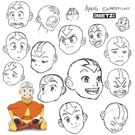 The Last Airbender Characters, Character Expressions, Expression Sheet, Avatar: The Last Airbender, Game Developer, Avatar The Last Airbender Art, Face Sketch, Avatar Characters, Time Art