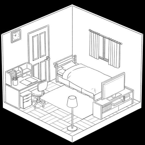 Isometric Grid, Art Test, Interior Design Layout, Isometric Art, Picrew Me, Animated Drawings, Activity Sheets, Room Layout, Colouring Pages