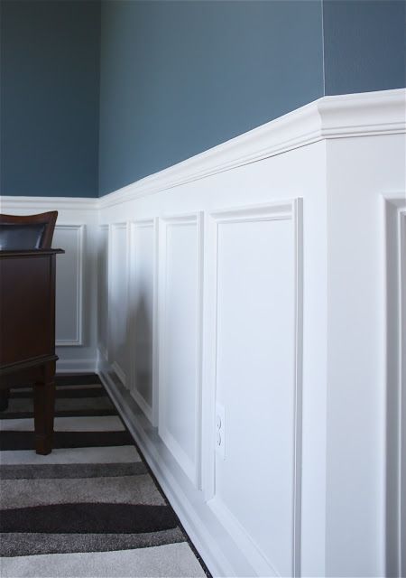 Whether it's picture frame molding, board and batten, wainscoting, bead board, chair rail, crown molding, or extra tall baseboards,  decorative molding enhances every living space. Especially if you choose a style that compliments the architecture and style of your home. Tall Baseboards, Dining Room Wainscoting, Wainscoting Styles, White Wainscoting, Frame Molding, Dining Room Paint, Chair Rail, Yellow Walls, Living Room Remodel