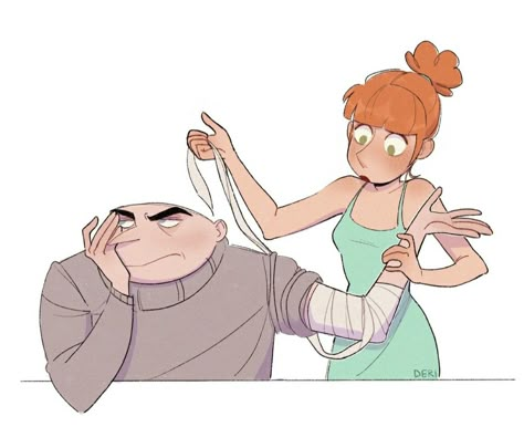 Gru X Lucy Fanart, Feeling Despicable, Despicable Me Fanart, Lucy Despicable Me, Sing Movie Characters, Gru And Lucy, Despicable Me Gru, Western Anime, Dreamworks Art