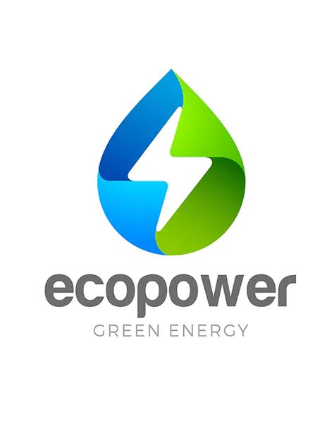 Eco Energy Logo, Eco Design Graphic, Clean Energy Logo, Renewable Energy Logo, Green Energy Logo, Energy Logo Design, Solar Logo, Biomass Energy, Energy Logo