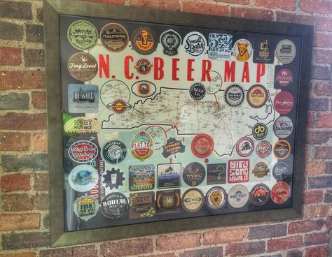 Brewery Stickers, Beer Map, Beer Top, Diy Beer, House Bar, Bars For Home, Wall Decoration, Man Cave, Coasters