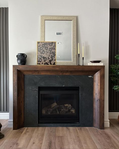 Window Above Fireplace, Tv Stand Styling, Low Fireplace, Claremont House, Corner Fireplace Living Room, Wood Mantle Fireplace, Tv Fireplace, Built In Around Fireplace, Above Fireplace