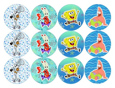 Spongebob Party, Spongebob Square, Square Pants, Sponge Bob, Birthday Idea, Cupcake Toppers, Party Time, Cake Toppers, Milan