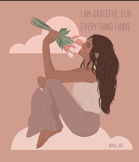 Grateful Illustration, Empower Quotes, Grateful For Everything, Yoga Times, Spiritual Artwork, Self Healing Quotes, Art Diary, Cool Sketches, Care Quotes